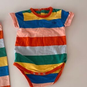 Tiny cottons - Striped Kids One Piece - Multicolor